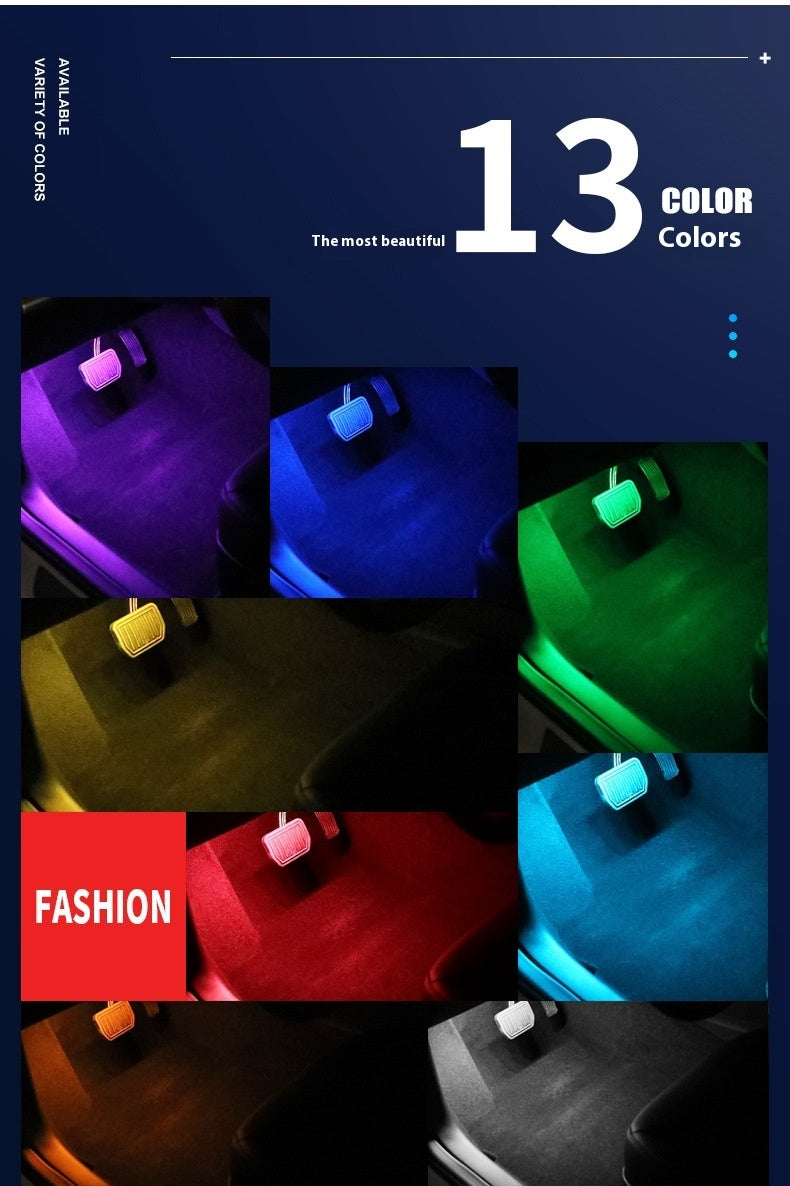 Magnetic Ambient Module showing all 13 color options including purple blue green yellow red and white LED lights