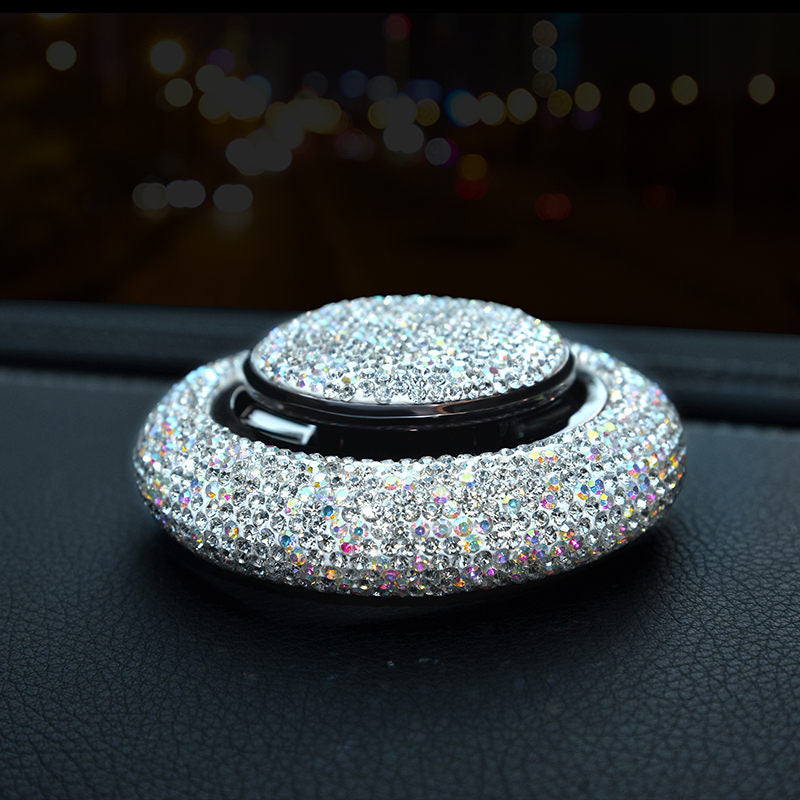 Premium car scent diffuser with crystal accents for fresh, luxurious fragrance
