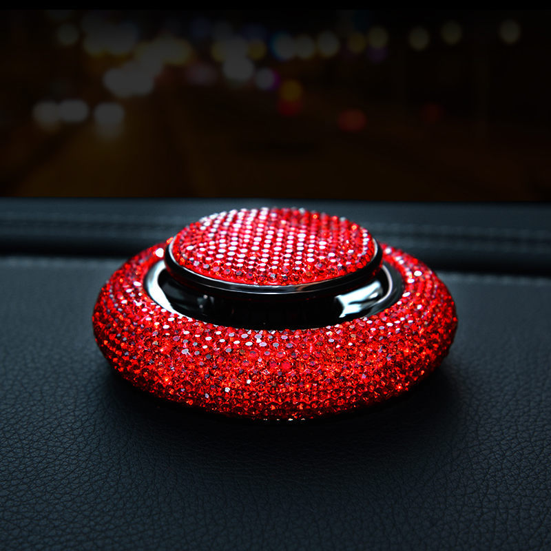 Premium car scent diffuser with crystal accents for fresh, luxurious fragrance
