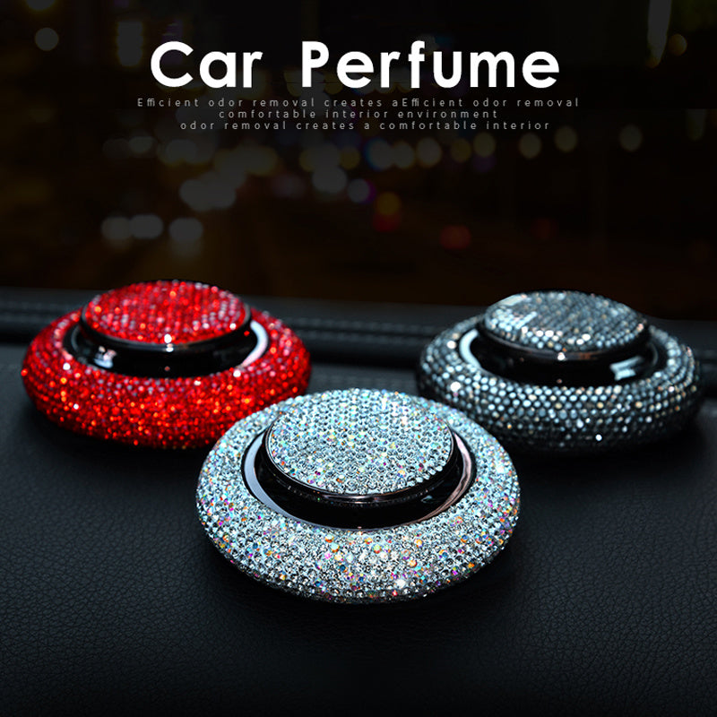 Crystal car air freshener with luxurious radiance scent diffuser for premium vehicle interiors
