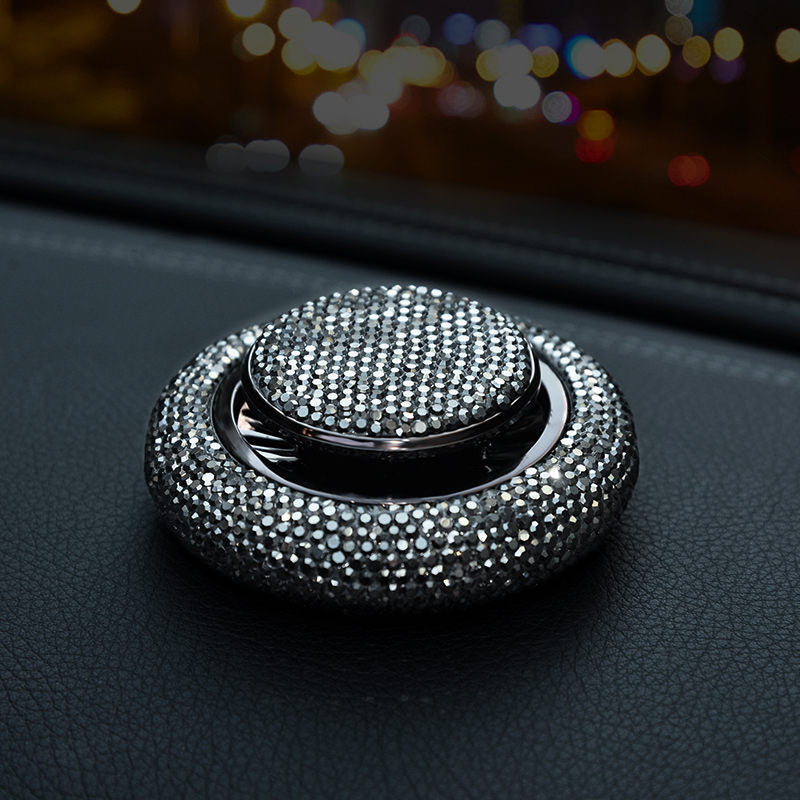 Premium car scent diffuser with crystal accents for fresh luxurious fragrance
