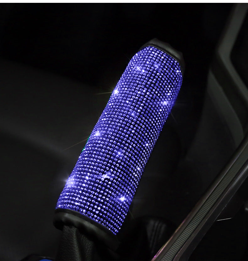 Blue Diamond Crystal Gear Cover - Luxury Car Interior Bling