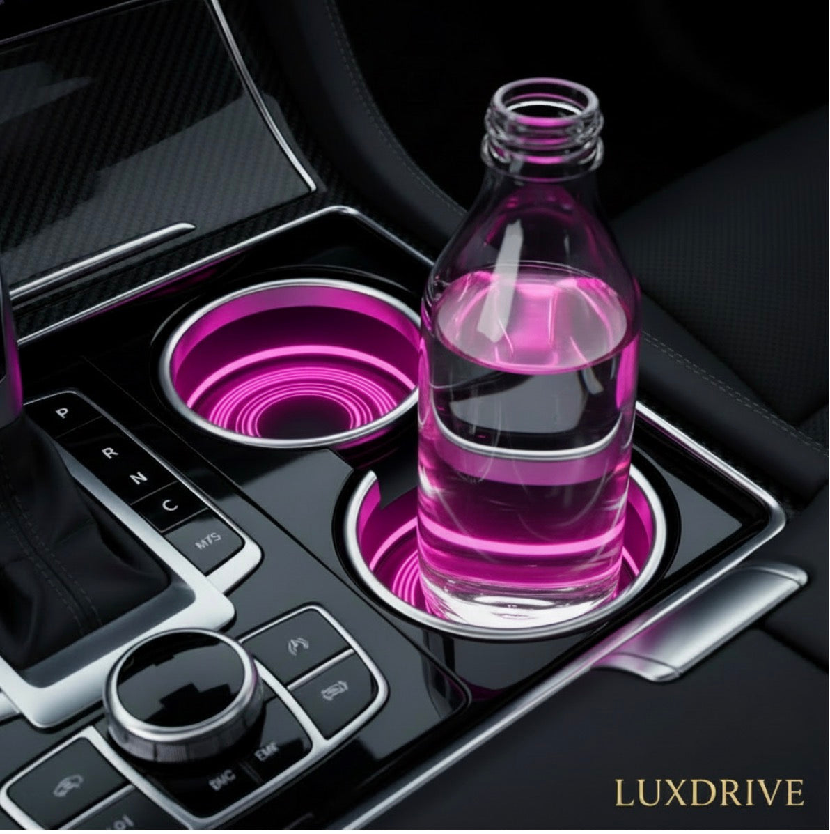 LED Cup Holder Coasters - USB Ambient Lighting (2 Pack)