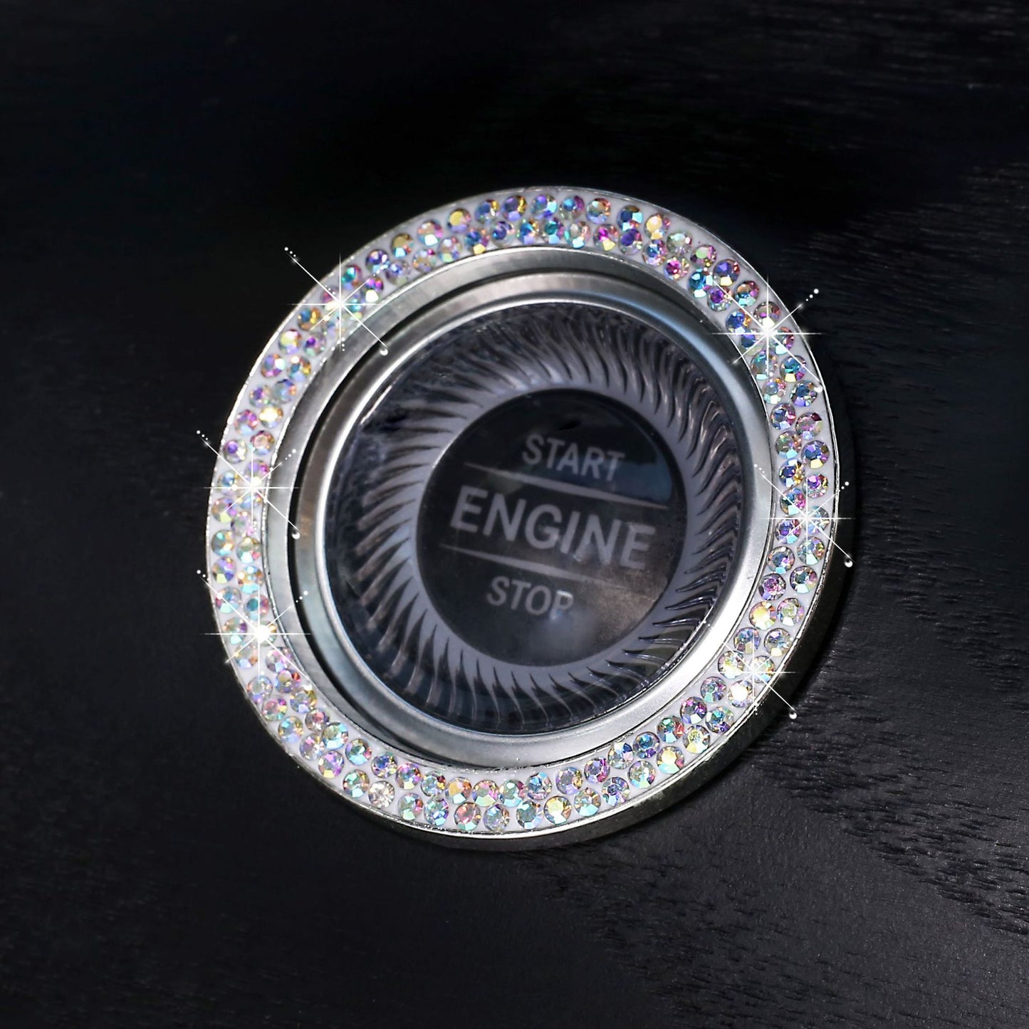 Crystal Start Button Ring - Diamond Car Ignition Sticker Decor