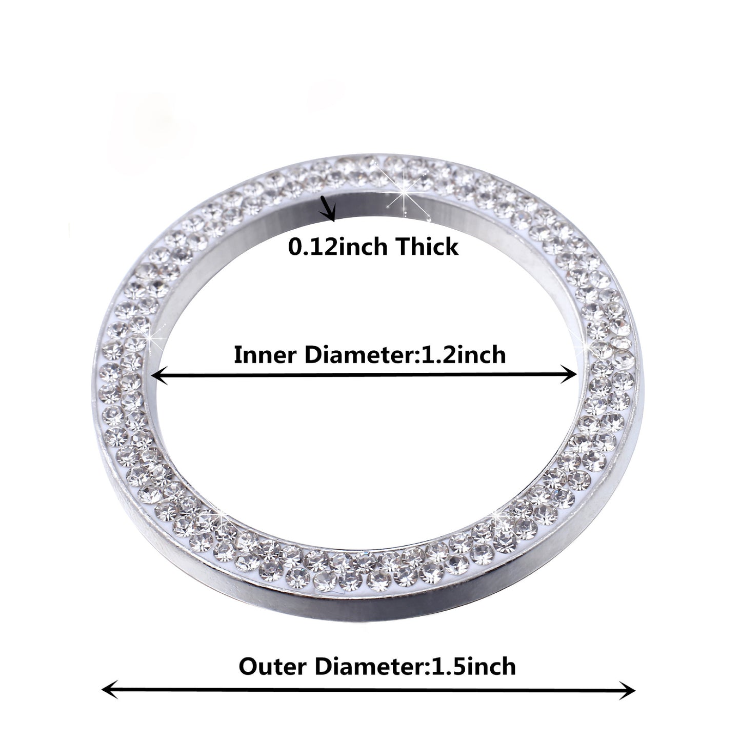 Crystal Start Button Ring - Diamond Car Ignition Sticker Decor