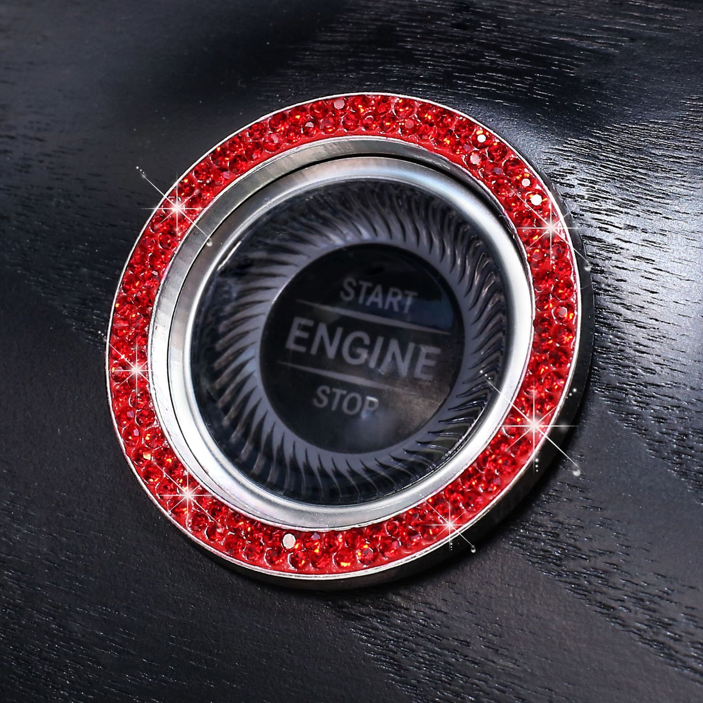Crystal Start Button Ring - Diamond Car Ignition Sticker Decor